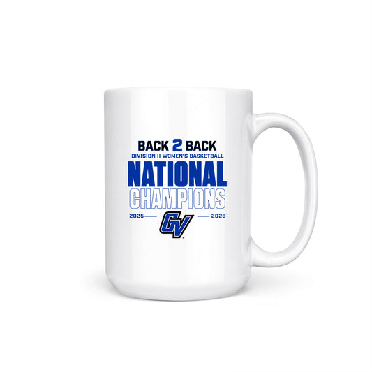 Grand Valley - NCAA Women's Basketball : Avery Lay - 2026 DII National Champions Coffee Mug-0