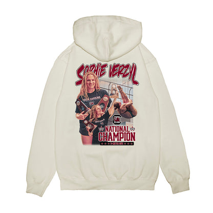 South Carolina - NCAA Women's Swimming & Diving : Sophie Verzyl - Collage Premium Hooded Sweatshirt-1