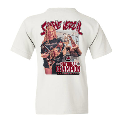 South Carolina - NCAA Women's Swimming & Diving : Sophie Verzyl - Collage Youth T-Shirt-1
