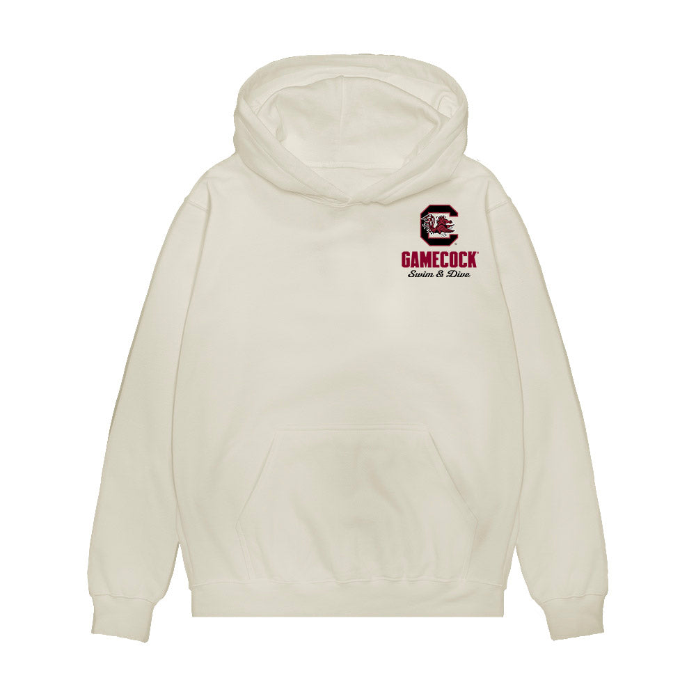 South Carolina - NCAA Women's Swimming & Diving : Sophie Verzyl - National Champion Caricature Premium Hooded Sweatshirt-0