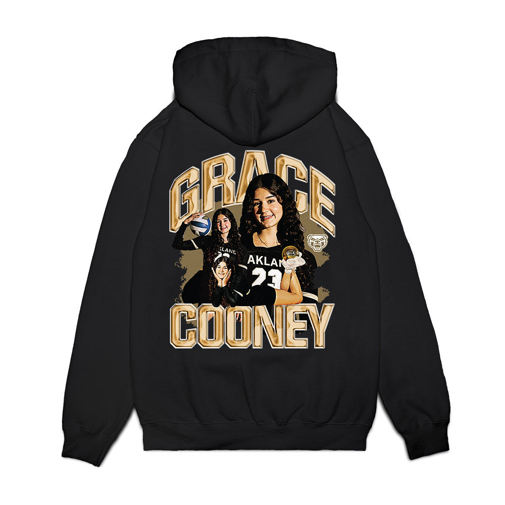 Oakland - NCAA Women's Volleyball : Grace Cooney - Collage Premium Hooded Sweatshirt-1