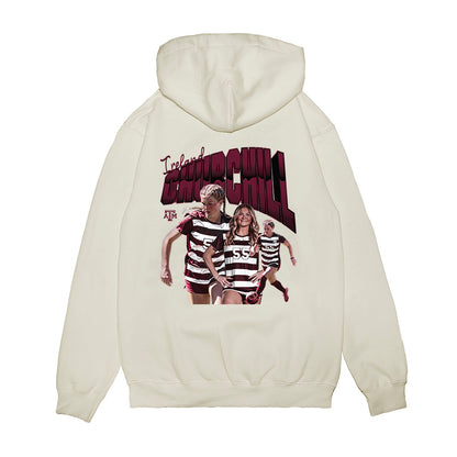 Texas A&M - NCAA Women's Soccer : Ireland Churchill - Collage Premium Hooded Sweatshirt-1