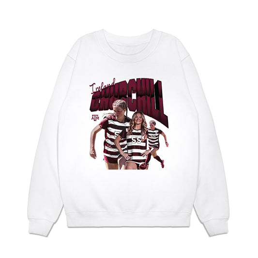 Texas A&M - NCAA Women's Soccer : Ireland Churchill - Collage Premium Crewneck Sweatshirt-0