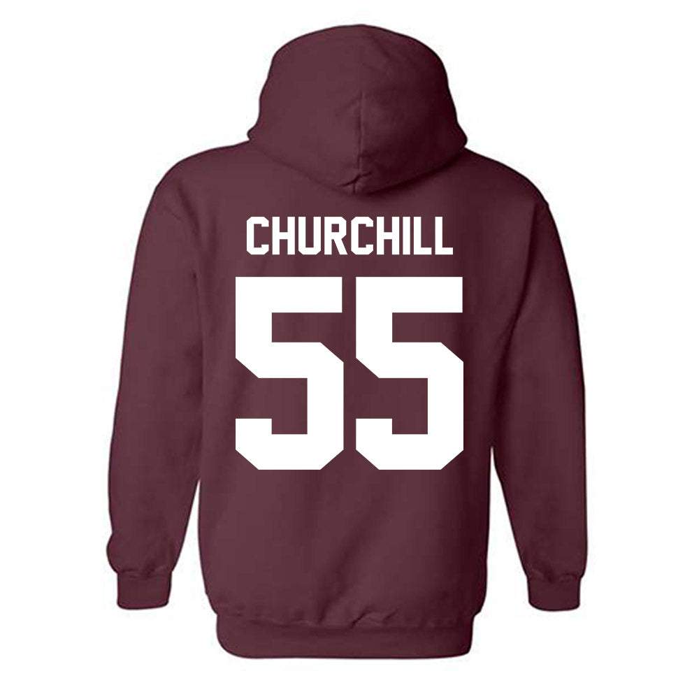 Texas A&M - NCAA Women's Soccer : Ireland Churchill - Classic Shersey Hooded Sweatshirt-1