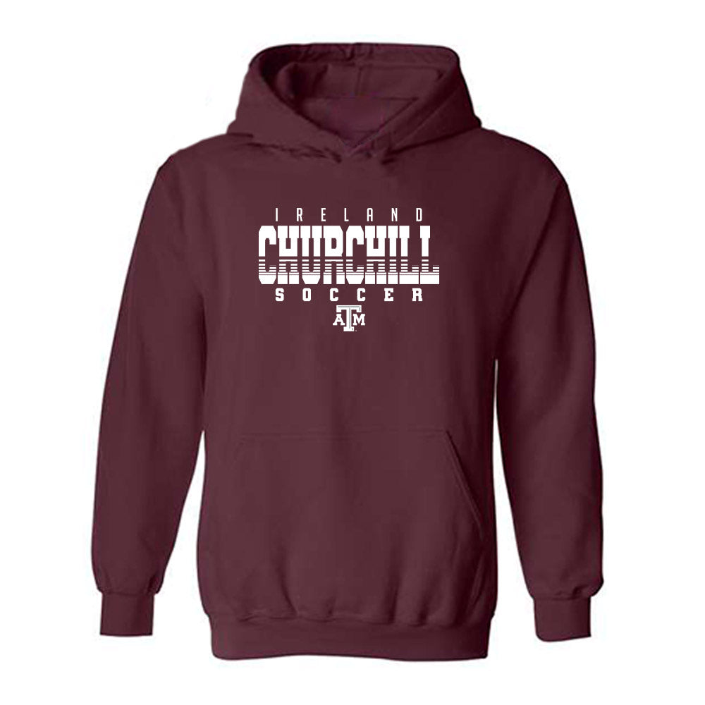Texas A&M - NCAA Women's Soccer : Ireland Churchill - Classic Shersey Hooded Sweatshirt-0