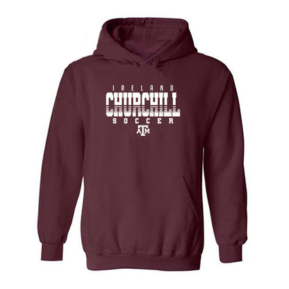 Texas A&M - NCAA Women's Soccer : Ireland Churchill - Classic Shersey Hooded Sweatshirt-0