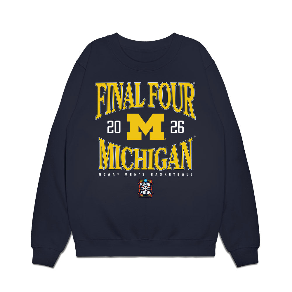 Michigan - NCAA Men's Basketball : National Champions NCAA® March Madness® 2026 Heritage Premium Crewneck Sweatshirt-0