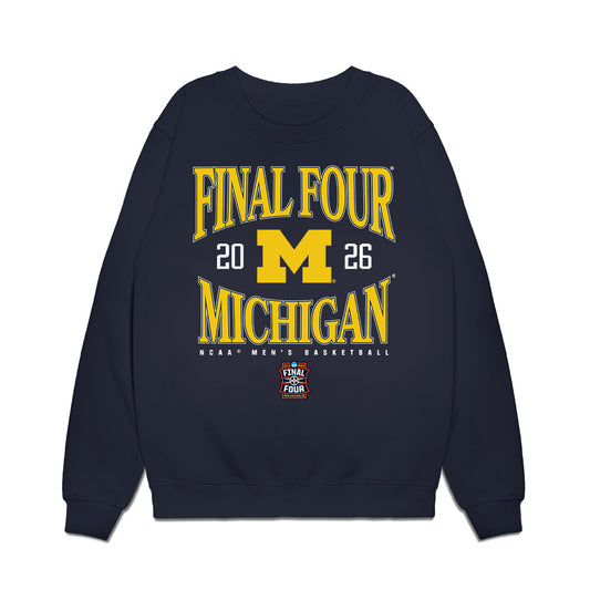 Michigan - NCAA Men's Basketball : National Champions NCAA® March Madness® 2026 Heritage Premium Crewneck Sweatshirt-0