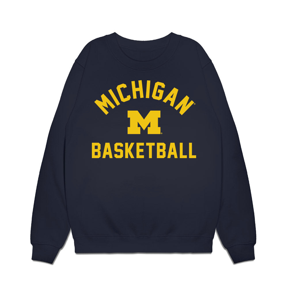 Michigan - NCAA Men's Basketball : Michigan Basketball Legacy Premium Crewneck Sweatshirt-0
