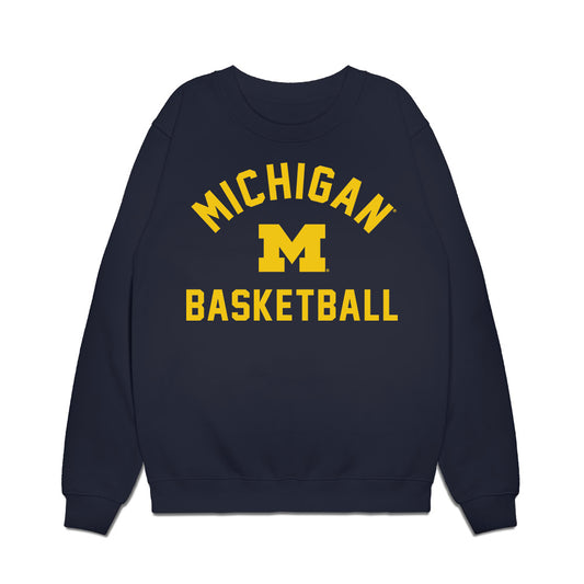 Michigan - NCAA Men's Basketball : Michigan Basketball Legacy Premium Crewneck Sweatshirt-0