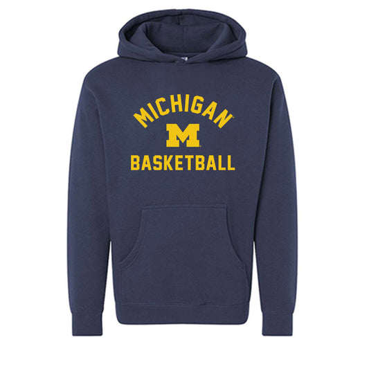 Michigan - NCAA Men's Basketball : Michigan Basketball Legacy Hooded Pullover Sweatshirt-0