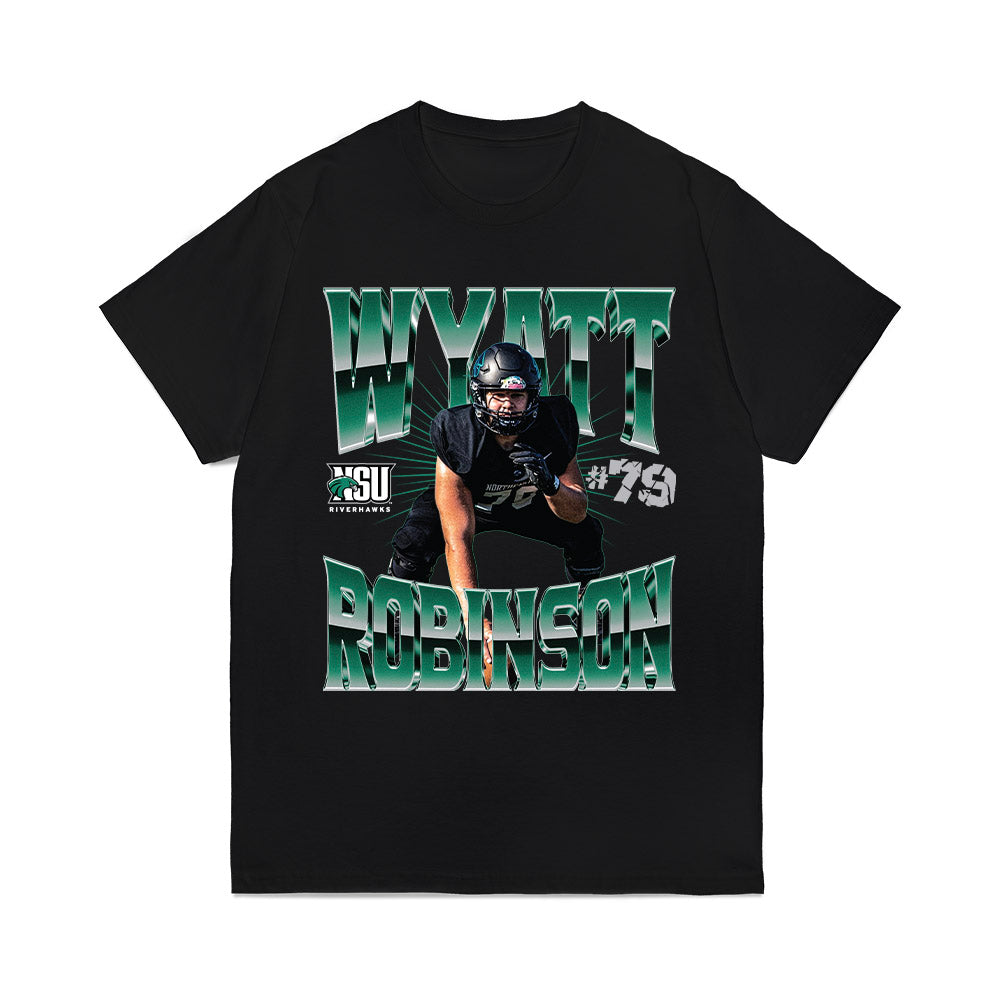 Northeastern State - NCAA Football : Wyatt Robinson - Collage Comfort Colors T-Shirt-0