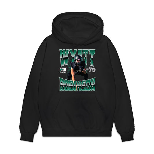 Northeastern State - NCAA Football : Wyatt Robinson - Collage Premium Hooded Sweatshirt-0