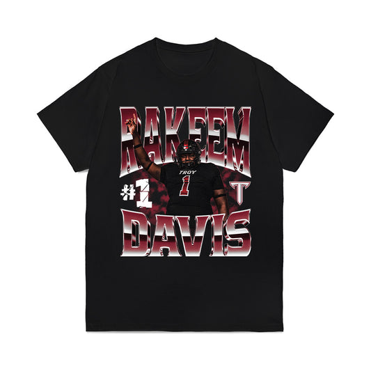 Troy - NCAA Football : RaKeem Davis - Collage Comfort Colors T-Shirt-0