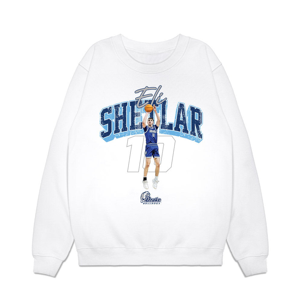 Drake - NCAA Mens Basketball : Eli Shetlar - Collage Premium Crewneck Sweatshirt-0
