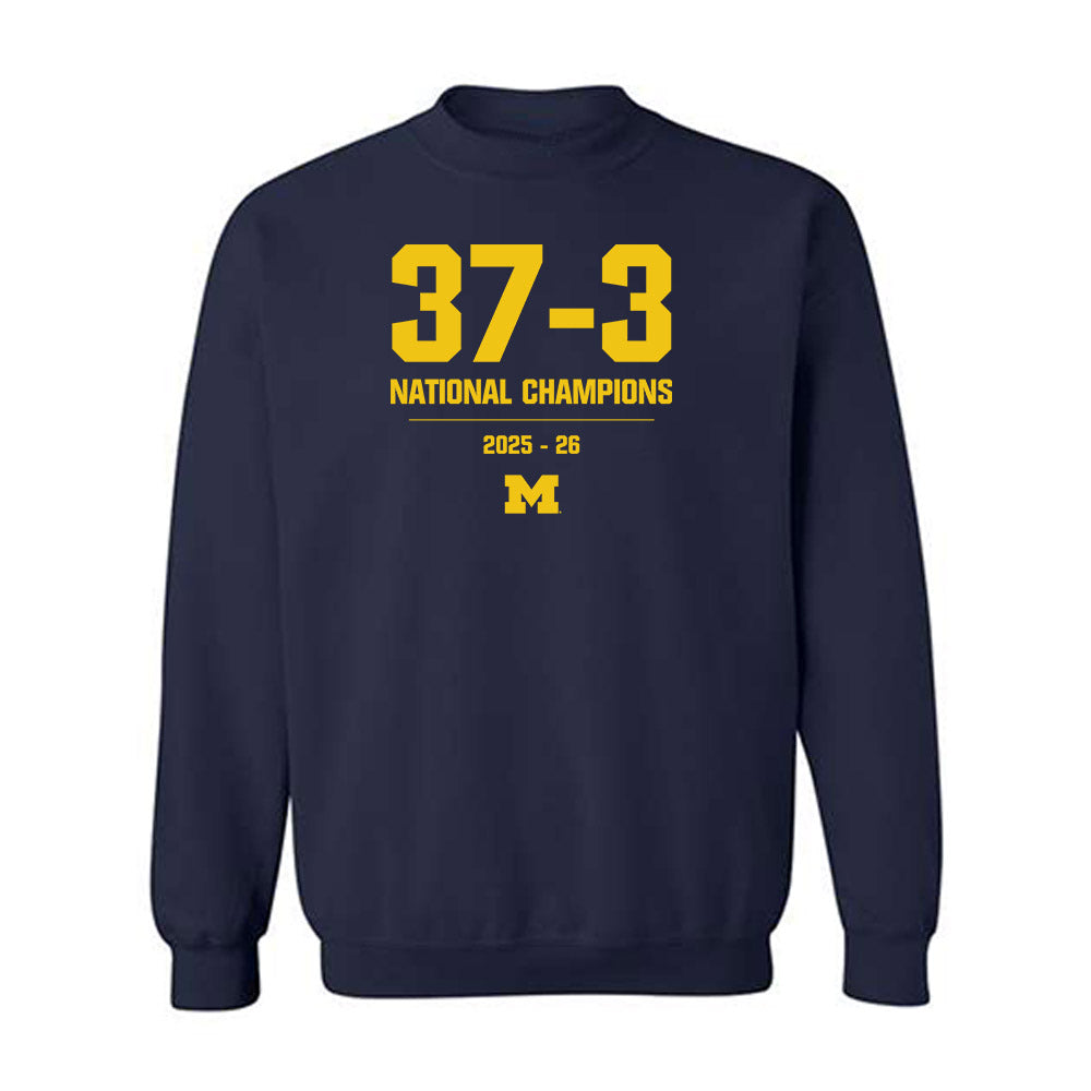 Michigan - NCAA Men's Basketball : Roster Crewneck Sweatshirt-0