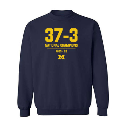 Michigan - NCAA Men's Basketball : Roster Crewneck Sweatshirt-0