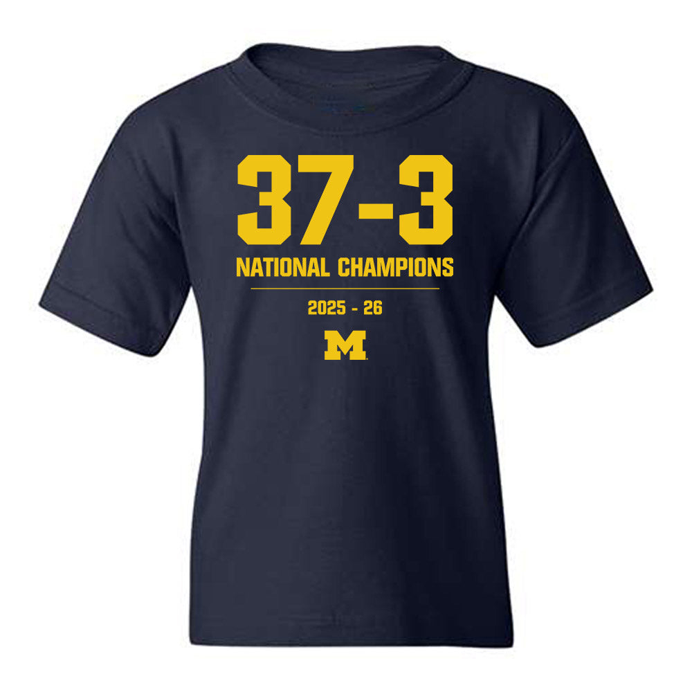 Michigan - NCAA Men's Basketball : Roster Youth T-Shirt-0