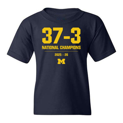 Michigan - NCAA Men's Basketball : Roster Youth T-Shirt-0