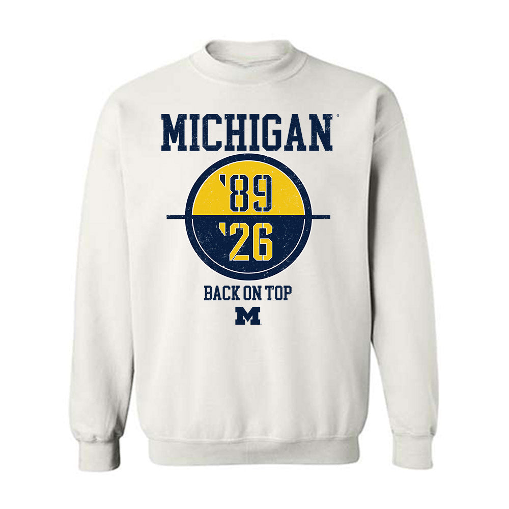 Michigan - NCAA Men's Basketball : Roster Crewneck Sweatshirt-0