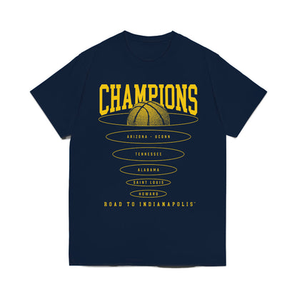 Michigan - NCAA Men's Basketball : Roster Comfort Colors T-Shirt-0