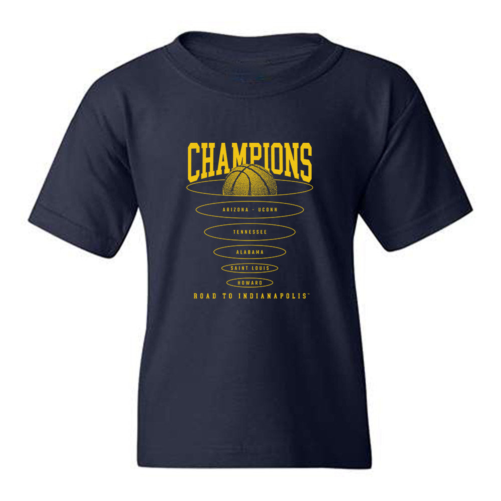 Michigan - NCAA Men's Basketball : Roster Youth T-Shirt-0
