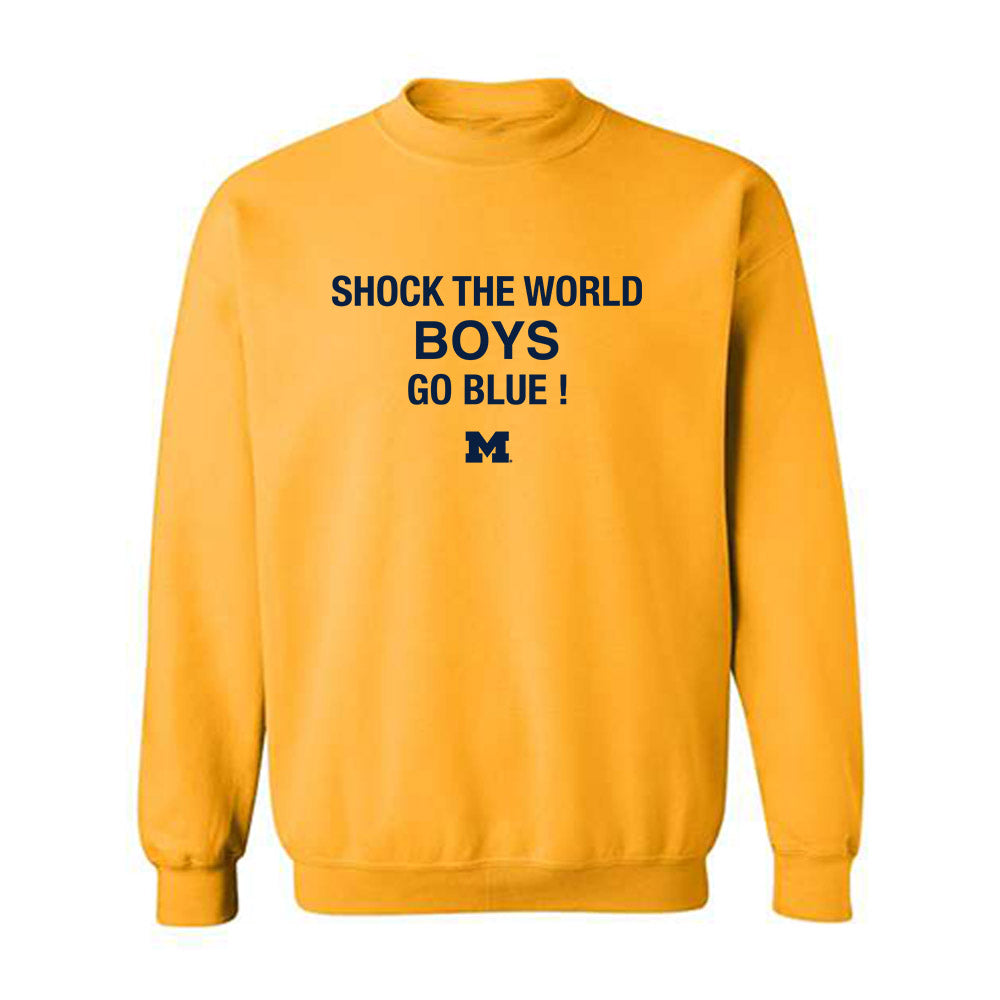 Michigan - NCAA Men's Basketball : Roster Crewneck Sweatshirt-0