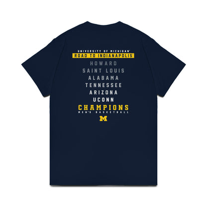 Michigan - NCAA Men's Basketball : Roster Comfort Colors T-Shirt-1