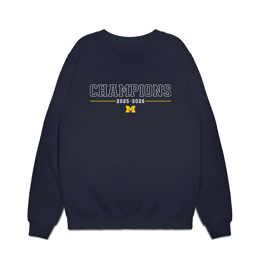 Michigan - NCAA Men's Basketball : Roster Premium Crewneck Sweatshirt-0