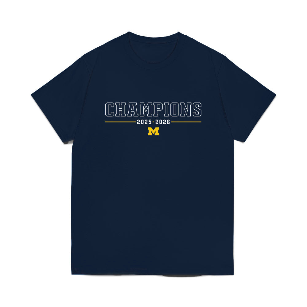 Michigan - NCAA Men's Basketball : Roster Comfort Colors T-Shirt-0