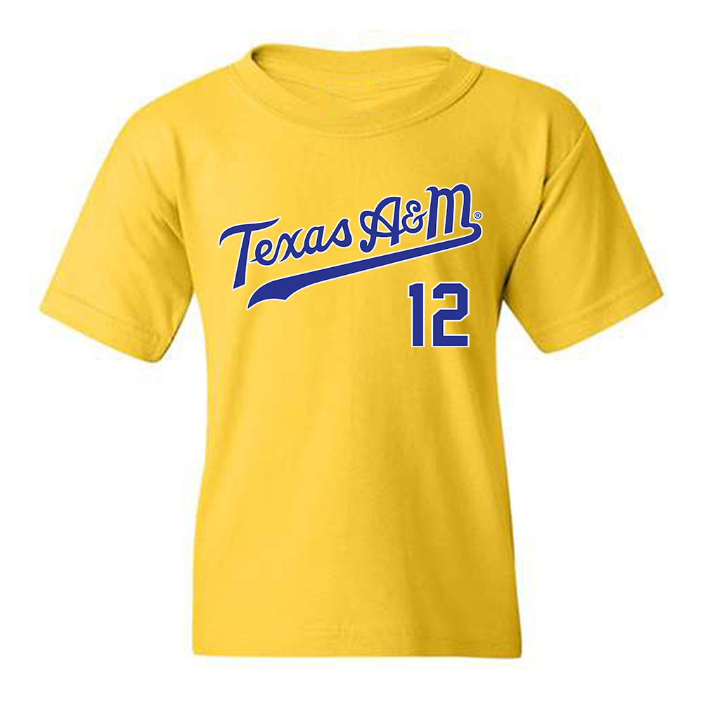 Texas A&M - NCAA Baseball : Classic Shersey Youth T-Shirt-0