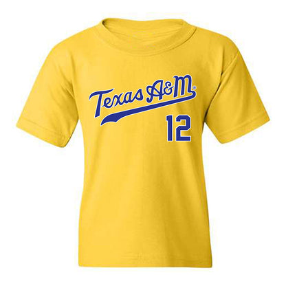 Texas A&M - NCAA Baseball : Classic Shersey Youth T-Shirt-0
