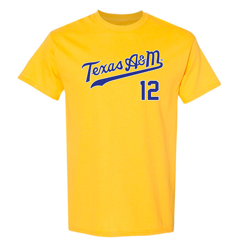 Texas A&M - NCAA Baseball : Classic Shersey T-Shirt-0