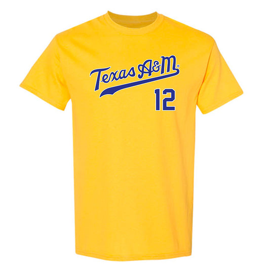 Texas A&M - NCAA Baseball : Classic Shersey T-Shirt-0