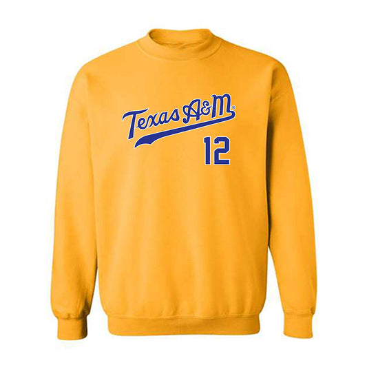 Texas A&M - NCAA Baseball : Classic Shersey Crewneck Sweatshirt-0
