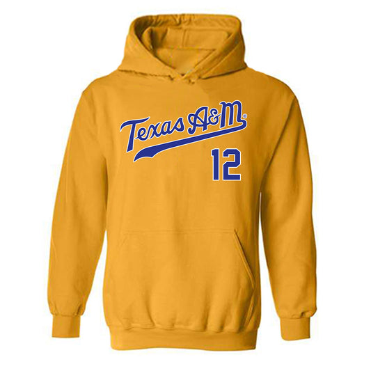 Texas A&M - NCAA Baseball : Classic Shersey Hooded Sweatshirt-0