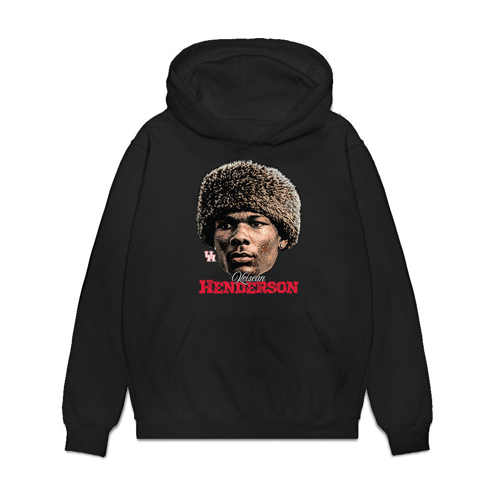 Houston - NCAA Football : Keisean Henderson - Game Face Premium Hooded Sweatshirt-0