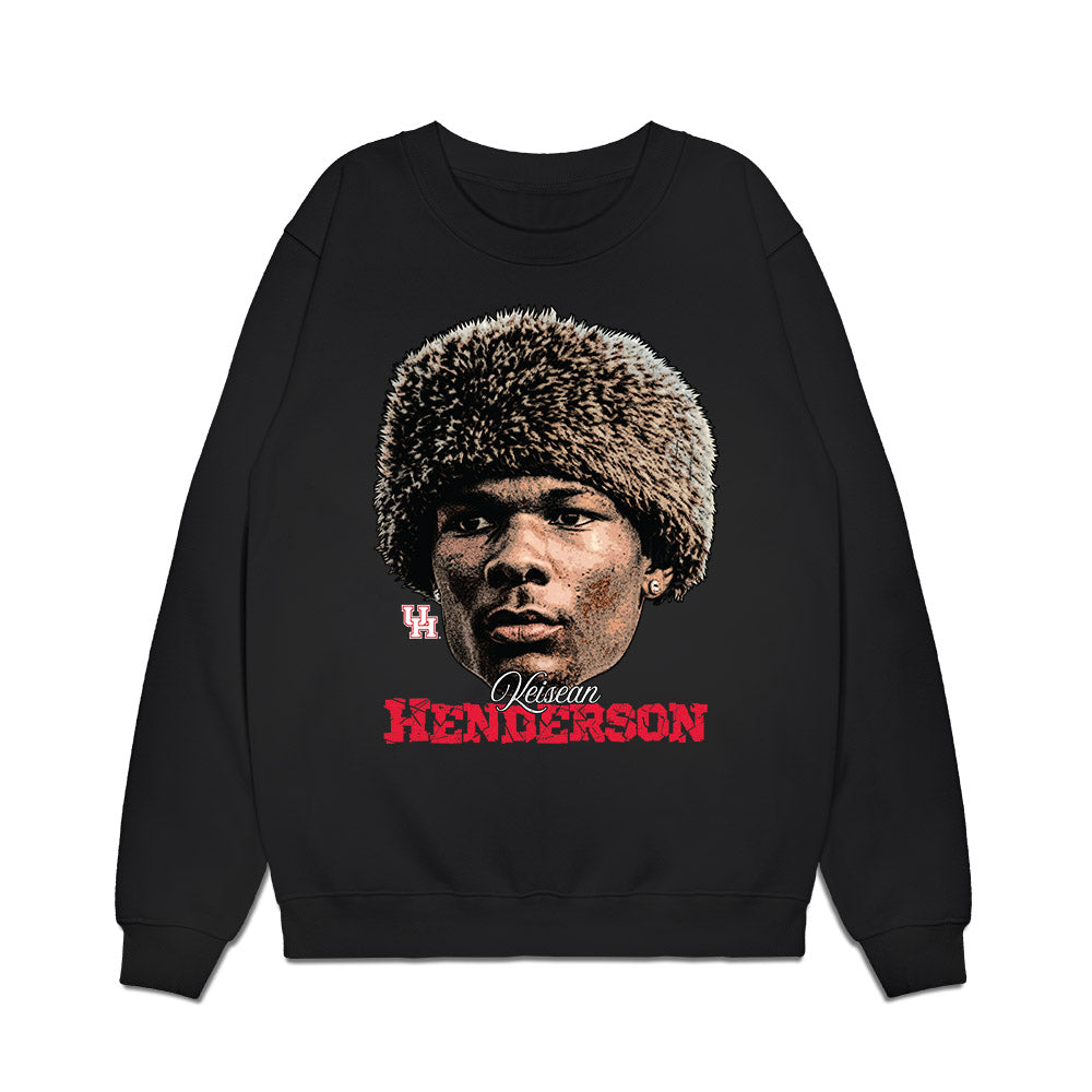 Houston - NCAA Football : Keisean Henderson - Game Face Premium Crewneck Sweatshirt-0