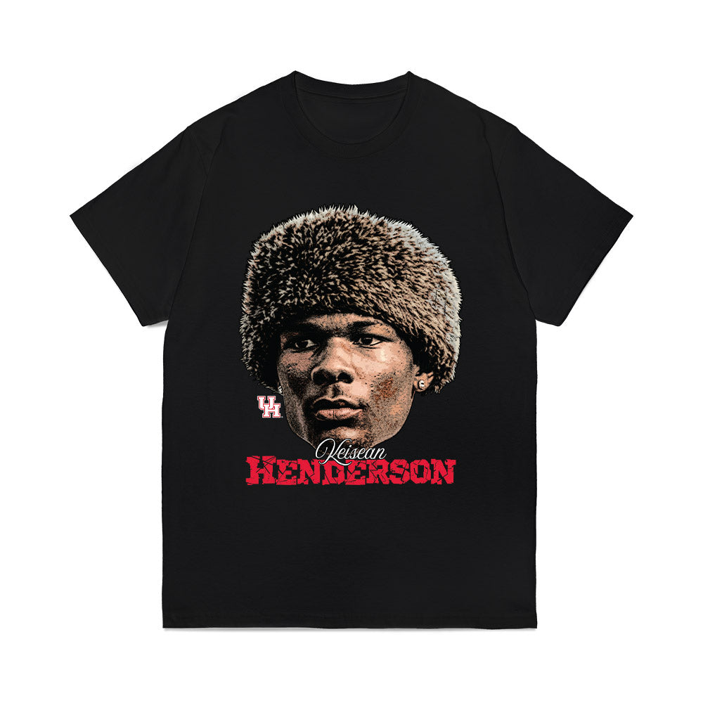 Houston - NCAA Football : Keisean Henderson - Game Face Comfort Colors T-Shirt-0