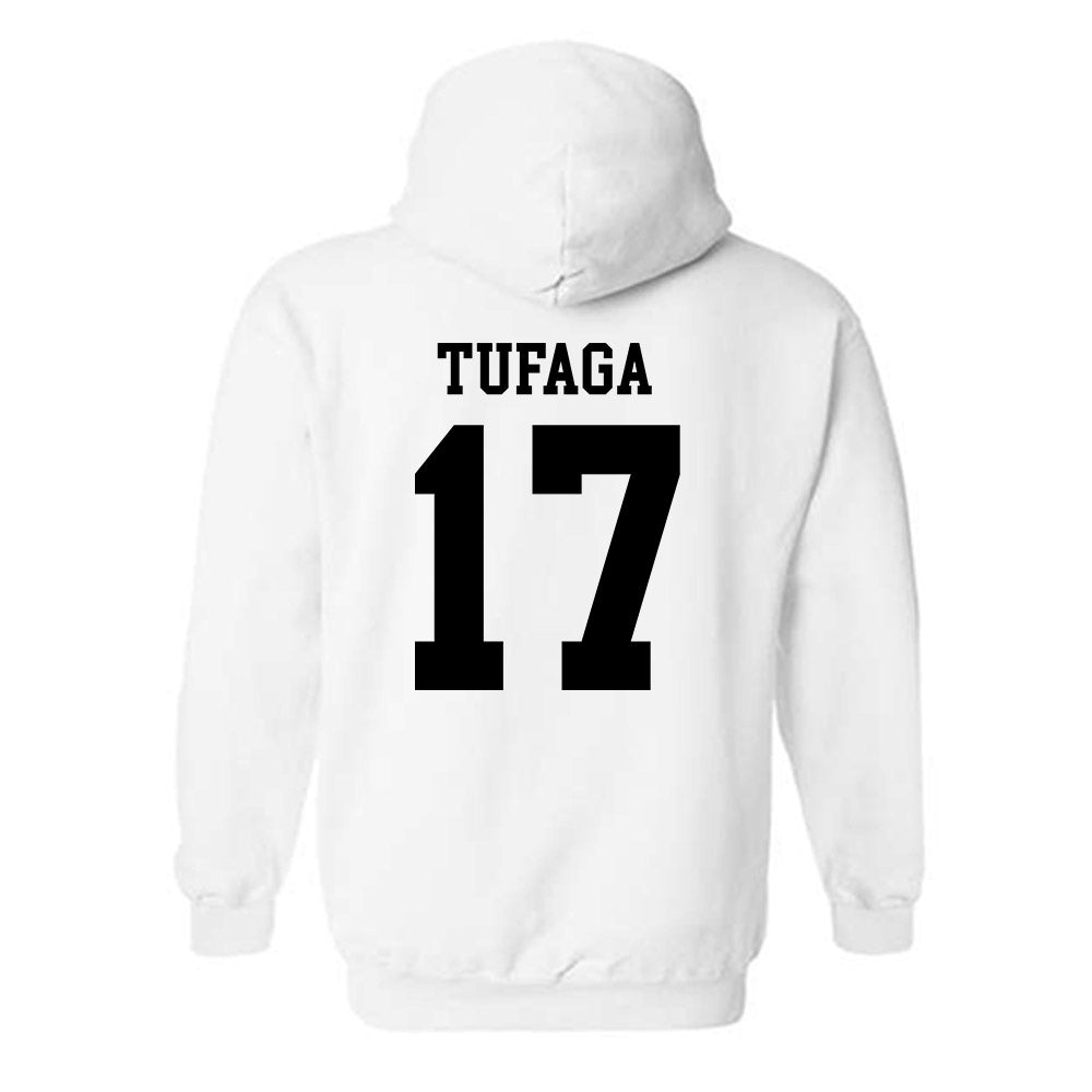 SDSU - NCAA Football : Kaimana Tufaga - Classic Shersey Hooded Sweatshirt-1