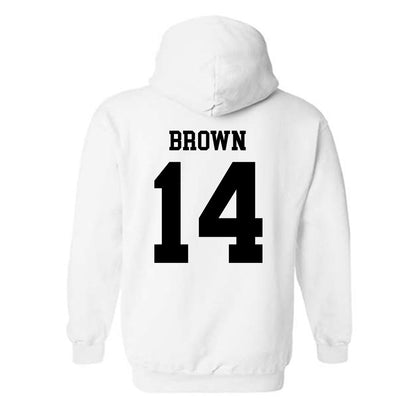 SDSU - NCAA Football : Donovan Brown - Classic Shersey Hooded Sweatshirt-1