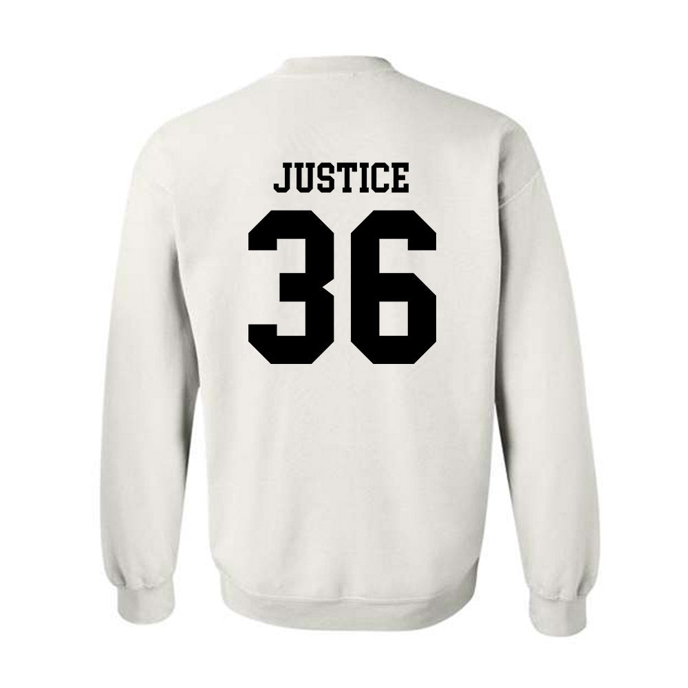 SDSU - NCAA Baseball : Zach Justice - Classic Shersey Crewneck Sweatshirt-1
