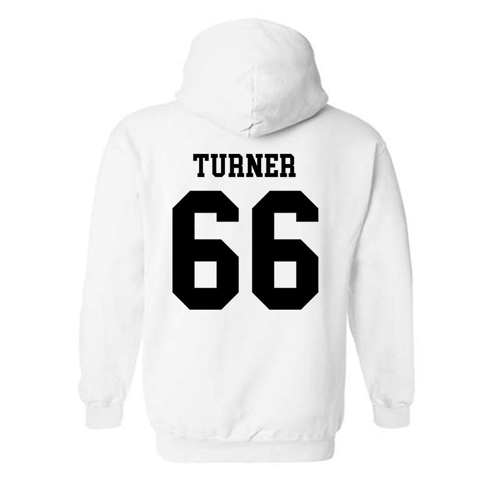 SDSU - NCAA Football : Justice Turner - Classic Shersey Hooded Sweatshirt-1