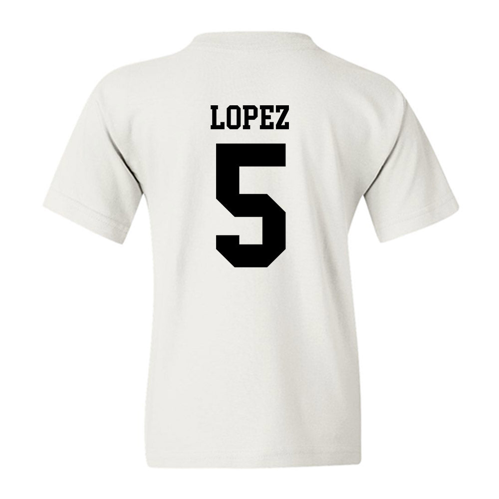 SDSU - NCAA Baseball : Nate Lopez - Classic Shersey Youth T-Shirt-1