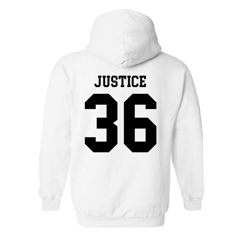SDSU - NCAA Baseball : Zach Justice - Classic Shersey Hooded Sweatshirt-1