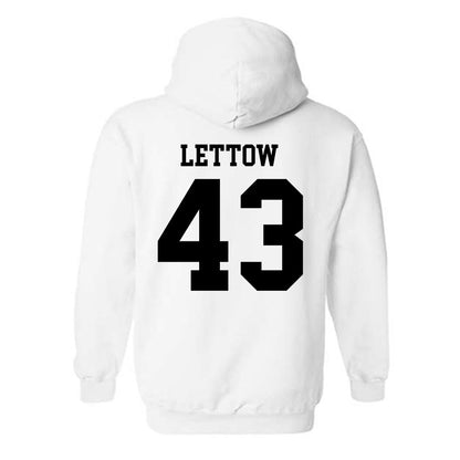SDSU - NCAA Baseball : Rohan Lettow - Classic Shersey Hooded Sweatshirt-1