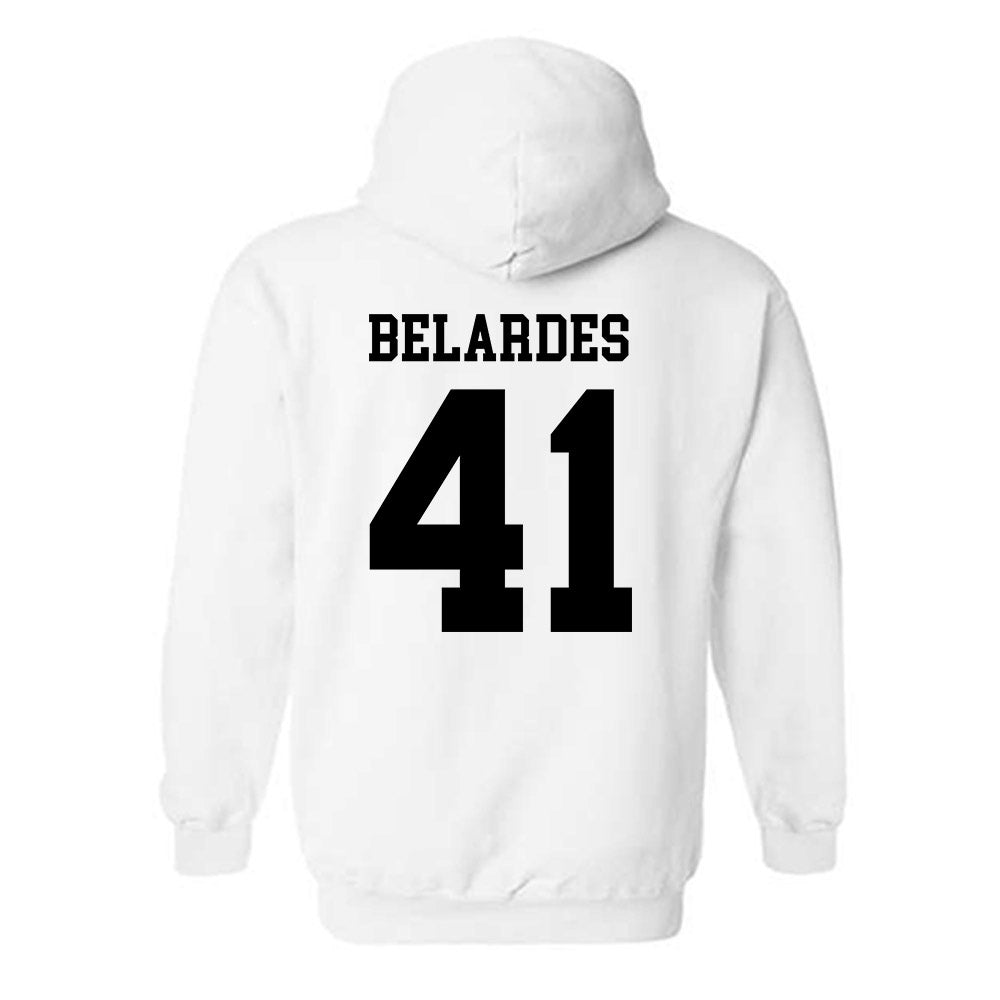 SDSU - NCAA Baseball : Alec Belardes - Classic Shersey Hooded Sweatshirt-1