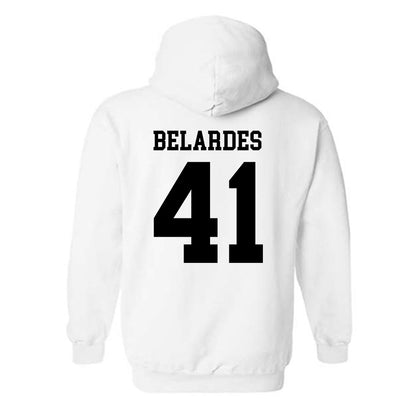 SDSU - NCAA Baseball : Alec Belardes - Classic Shersey Hooded Sweatshirt-1