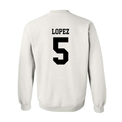 SDSU - NCAA Baseball : Nate Lopez - Classic Shersey Crewneck Sweatshirt-1