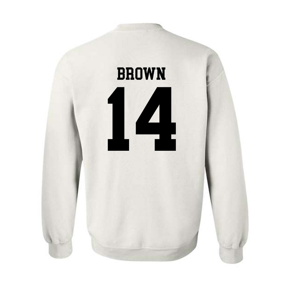 SDSU - NCAA Football : Donovan Brown - Classic Shersey Crewneck Sweatshirt-1
